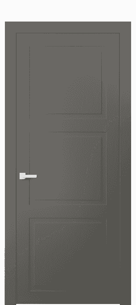 Дверь межкомнатная 8003 МКЛС. Цвет Матовый классический серый. Материал Гладкая эмаль. Коллекция Neo Classic. Картинка.