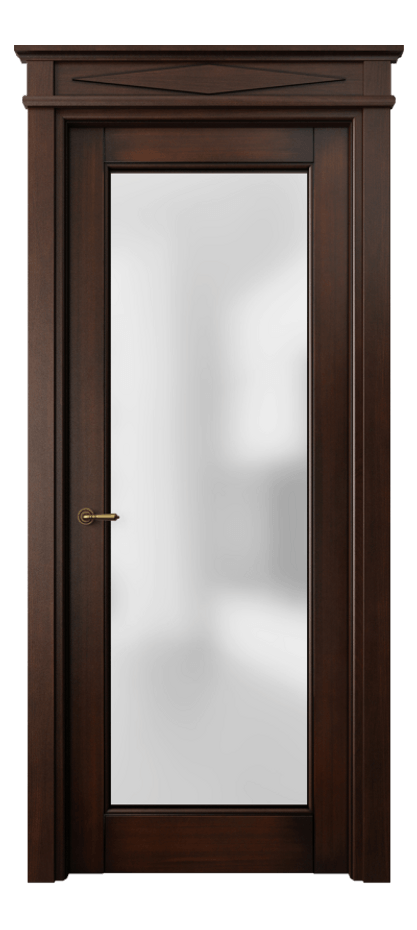 Межкомнатная дверь Toscana Elegante 6300 Бук тёмный с патиной Сатинированное стекло. Цена 130519 ₽ | Volhovec