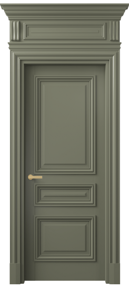 Межкомнатная дверь Антик 7305 Матовый оливковый тёмный  Цена 164109 ₽ | Volhovec
