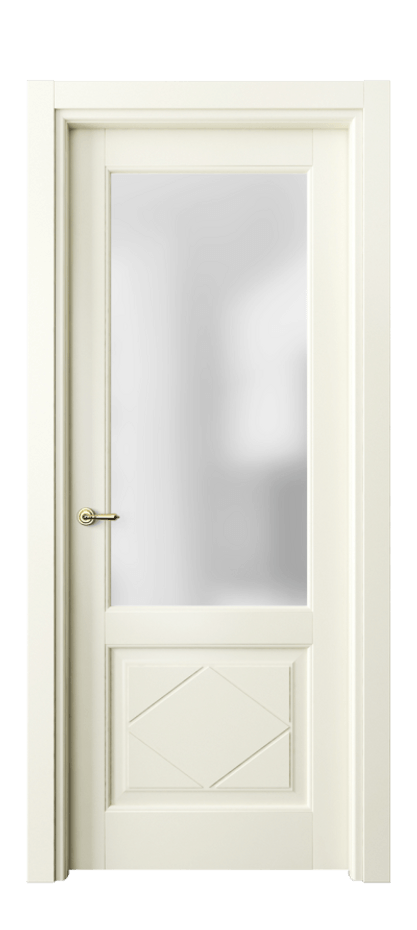 Межкомнатная дверь Toscana Rombo 6342 Бук молочно-белый Сатинированное стекло Цена 91799 ₽ | Volhovec