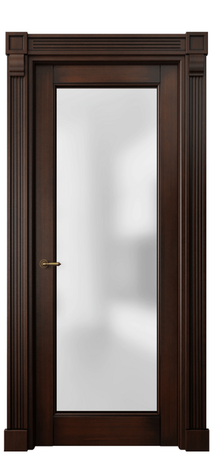 Межкомнатная дверь Toscana Elegante 6300 Бук тёмный с патиной Сатинированное стекло. Цена 151339 ₽ | Volhovec