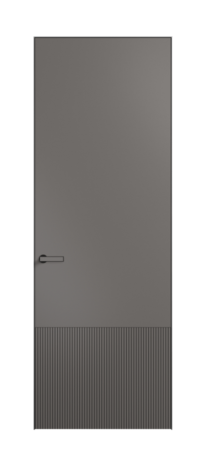 Межкомнатная дверь Вельвет 8202 Матовый классический серый. Цена 55219  | Volhovec