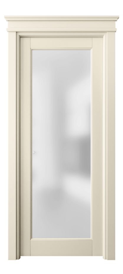 Межкомнатная дверь Toscana Elegante 6300 Бук марципановый Сатинированное стекло. Цена 62499 ₽ | Volhovec