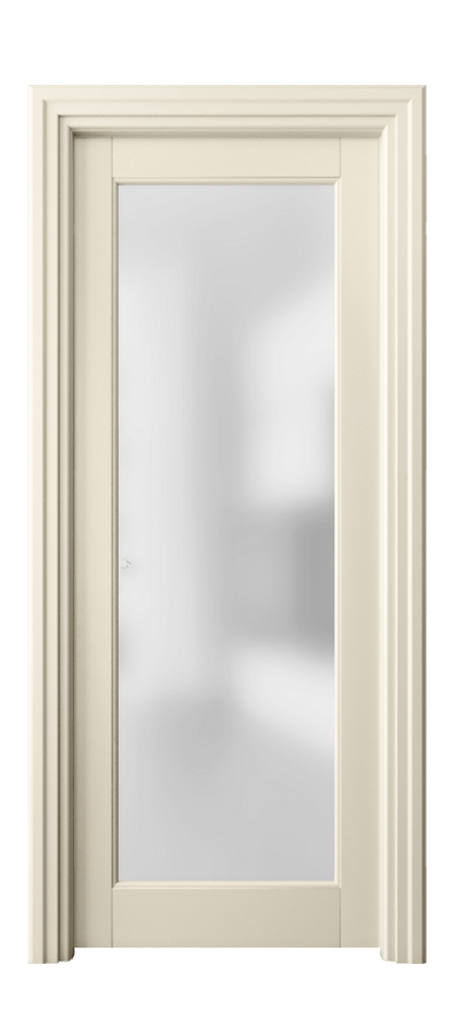 Межкомнатная дверь Toscana Elegante 6300 Бук марципановый Сатинированное стекло. Цена 62499 #CURRENCY# | Volhovec