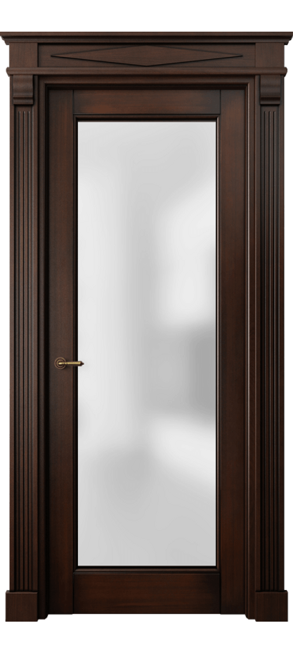 Межкомнатная дверь Toscana Elegante 6300 Бук тёмный с патиной Сатинированное стекло. Цена 182519 ₽ | Volhovec