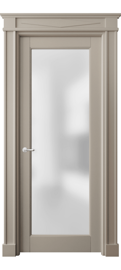 Межкомнатная дверь Тоскана Элегантэ 6300 Матовый бисквитный Сатинированное стекло Цена 156439 ₽ | Volhovec
