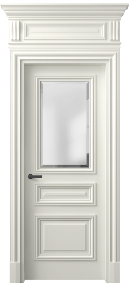 Межкомнатная дверь Antique 7304 Бук жемчуг Сатинированное стекло с фацетом, 6 мм Цена 155229 ₽ | Volhovec