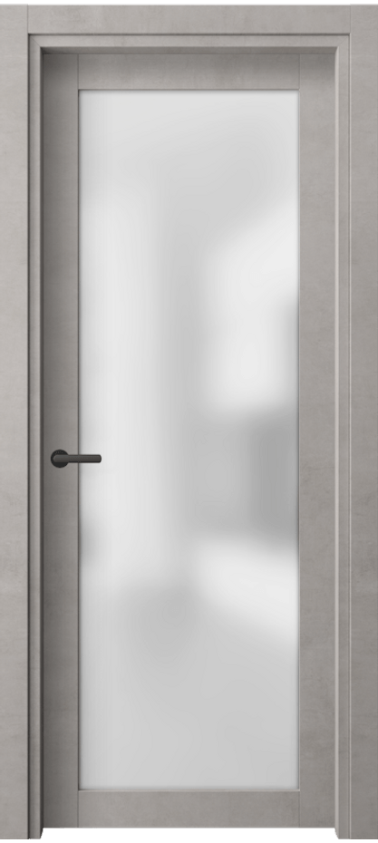 Межкомнатная дверь Нео 2102 Леон серебро Сатинированное стекло Цена 36849 ₽ | Volhovec