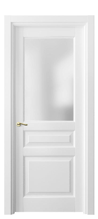 Межкомнатная дверь Lignum 0710 Бук белоснежный Сатинированное стекло Цена 95499 ₽ | Volhovec