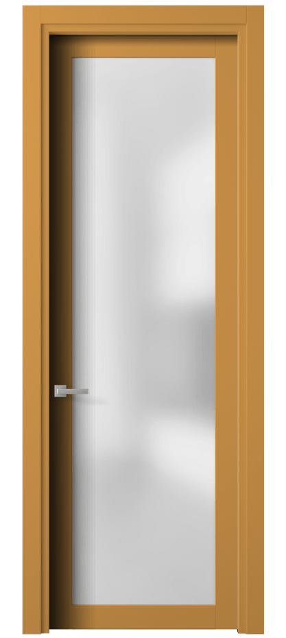 Межкомнатная дверь Planum 2102 Матовый белоснежный Сатинированное стекло Цена 65899 ₽ | Volhovec