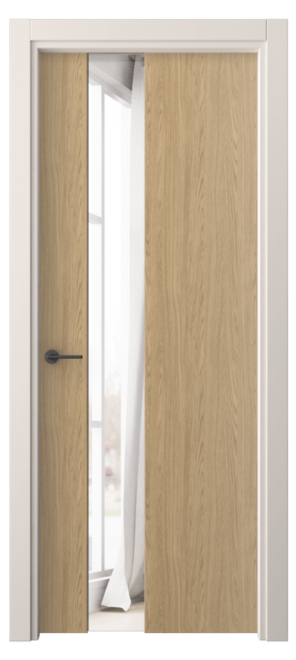 Межкомнатная дверь Фридом 4224 Жемчужный дуб Двустороннее зеркало, триплекс Цена 34974 ₽ | Volhovec