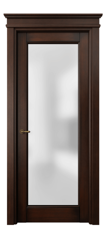 Межкомнатная дверь Toscana Elegante 6300 Бук тёмный с патиной Сатинированное стекло. Цена 125279 ₽ | Volhovec