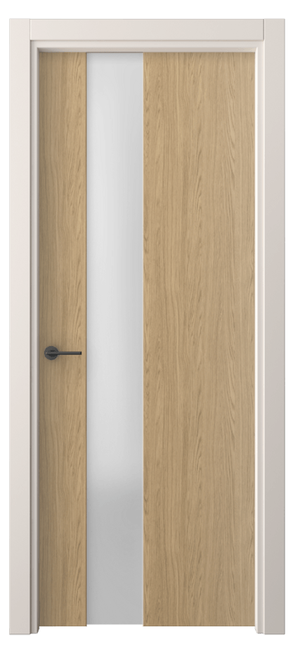 Межкомнатная дверь Freedom 4224 Жемчужный дуб Сатинированное стекло Цена 30639 ₽ | Volhovec