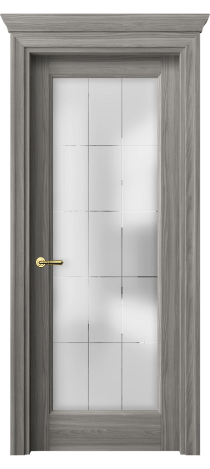 Межкомнатная дверь Галант 1402 Имбирный ясень Сатинированное стекло с гравировкой "Лофт" Цена 35844 ₽ | Volhovec