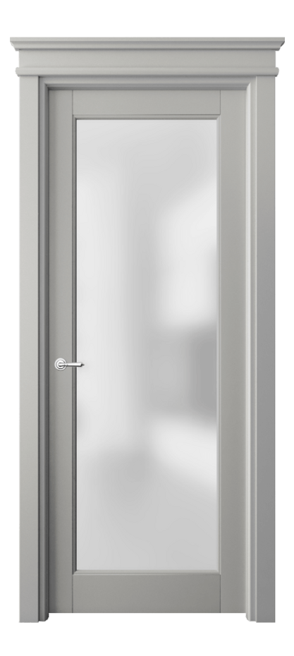 Дверь межкомнатная Тоскана Элегантэ 6300 Матовый нейтральный серый Сатинированное стекло Капитель прямая Гладкий наличник МНСР Цена 113219 ₽ Наличники уже входят в базовый комплект. Фабрика дверей Волховец 8 (800) 551 43 19 Межкомнатная дверь Тоскана Элегантэ 6300 Матовый нейтральный серый Сатинированное стекло Цена 113219 ₽ | Volhovec