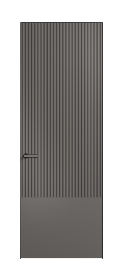 Дверь межкомнатная Velvet 8203 Матовый классический серый. Скрытый короб Черный Цена 60029 . Фабрика дверей Волховец 8 (800) 551 43 19 Межкомнатная дверь Velvet 8203 Матовый классический серый. Цена 60029 | Volhovec