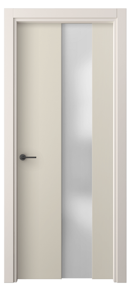 Межкомнатная дверь Фридом 4226 ПЭТ светло-бежевый Сатинированное стекло Цена 31749 ₽ | Volhovec