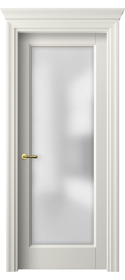 Межкомнатная дверь Галант 1402 Матовый жемчужный Сатинированное стекло Цена 49254 ₽ | Volhovec