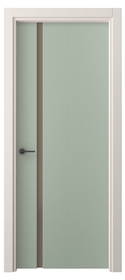 Межкомнатная дверь Фридом 4222 ПЭТ светло-оливковый Сатинированное бронзовое стекло, триплекс Цена 38499 ₽ | Volhovec