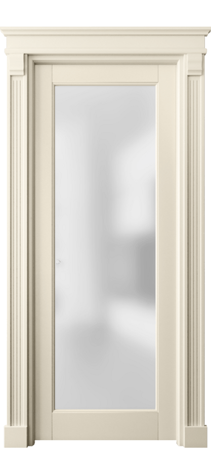 Межкомнатная дверь Toscana Elegante 6300 Бук марципановый Сатинированное стекло. Цена 62499 ₽ | Volhovec