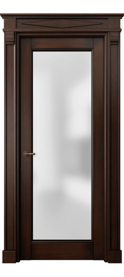 Межкомнатная дверь Toscana Elegante 6300 Бук тёмный с патиной Сатинированное стекло. Цена 177359 ₽ | Volhovec