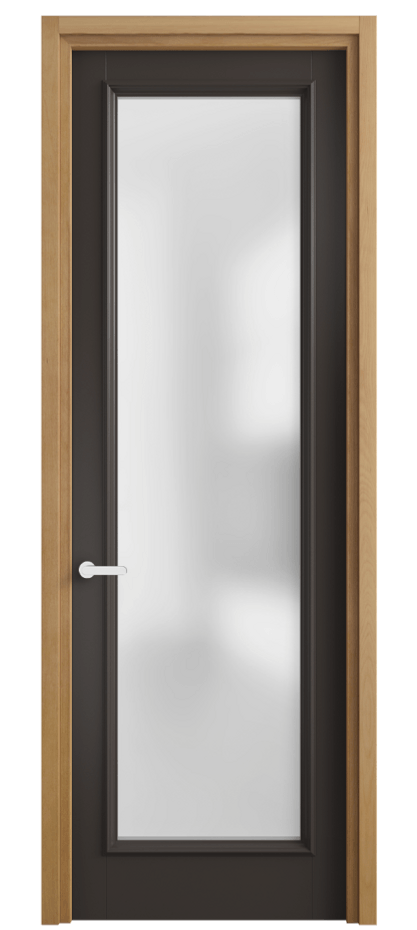 Межкомнатная дверь Charm 6702 Бук антрацит Сатинированное стекло Цена 94599 ₽ | Volhovec