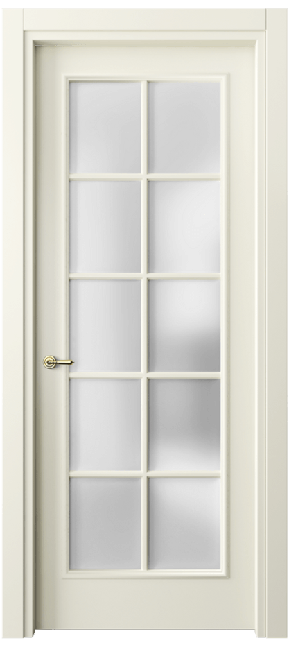 Межкомнатная дверь Париж 8102 Матовый молочно-белый Сатинированное стекло Цена 61724 ₽| Volhovec
