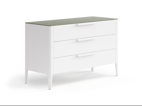 Мебель Комод Piega 3 ящика. Цвет Матовый пудровый белый. Материал Гладкая эмаль. Коллекция Комод Piega 3 ящика. Фото. Мебель Комод Piega 3 ящика. Цвет Матовый пудровый белый. Материал Гладкая эмаль. Коллекция Комод Piega 3 ящика. Картинка.