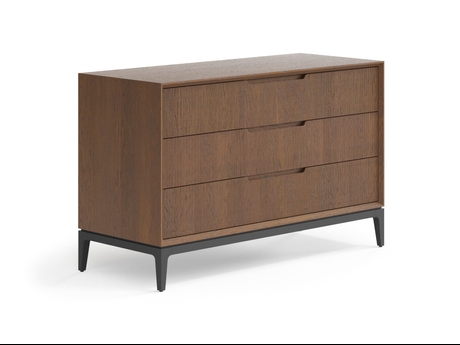 Мебель Комод Velvet 3 ящика. Цвет Дуб каштановый матовый. Материал Массив дуба матовый. Коллекция Комод Velvet 3 ящика. Картинка.