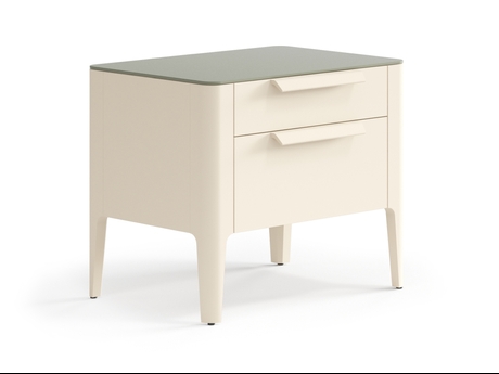 Мебель Тумба прикроватная Piega 2 ящика. Цвет Матовый светло-бежевый. Материал Гладкая эмаль. Коллекция Тумба прикроватная Piega 2 ящика. Фото. Мебель Тумба прикроватная Piega 2 ящика. Цвет Матовый светло-бежевый. Материал Гладкая эмаль. Коллекция Тумба прикроватная Piega 2 ящика. Картинка.