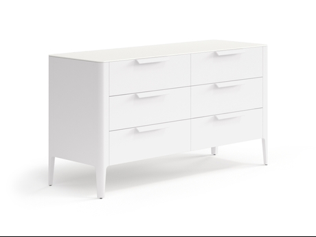 Мебель Комод Piega 6 ящиков. Цвет Матовый пудровый белый. Материал Гладкая эмаль. Коллекция Комод Piega 6 ящиков. Фото. Мебель Комод Piega 6 ящиков. Цвет Матовый пудровый белый. Материал Гладкая эмаль. Коллекция Комод Piega 6 ящиков. Картинка.