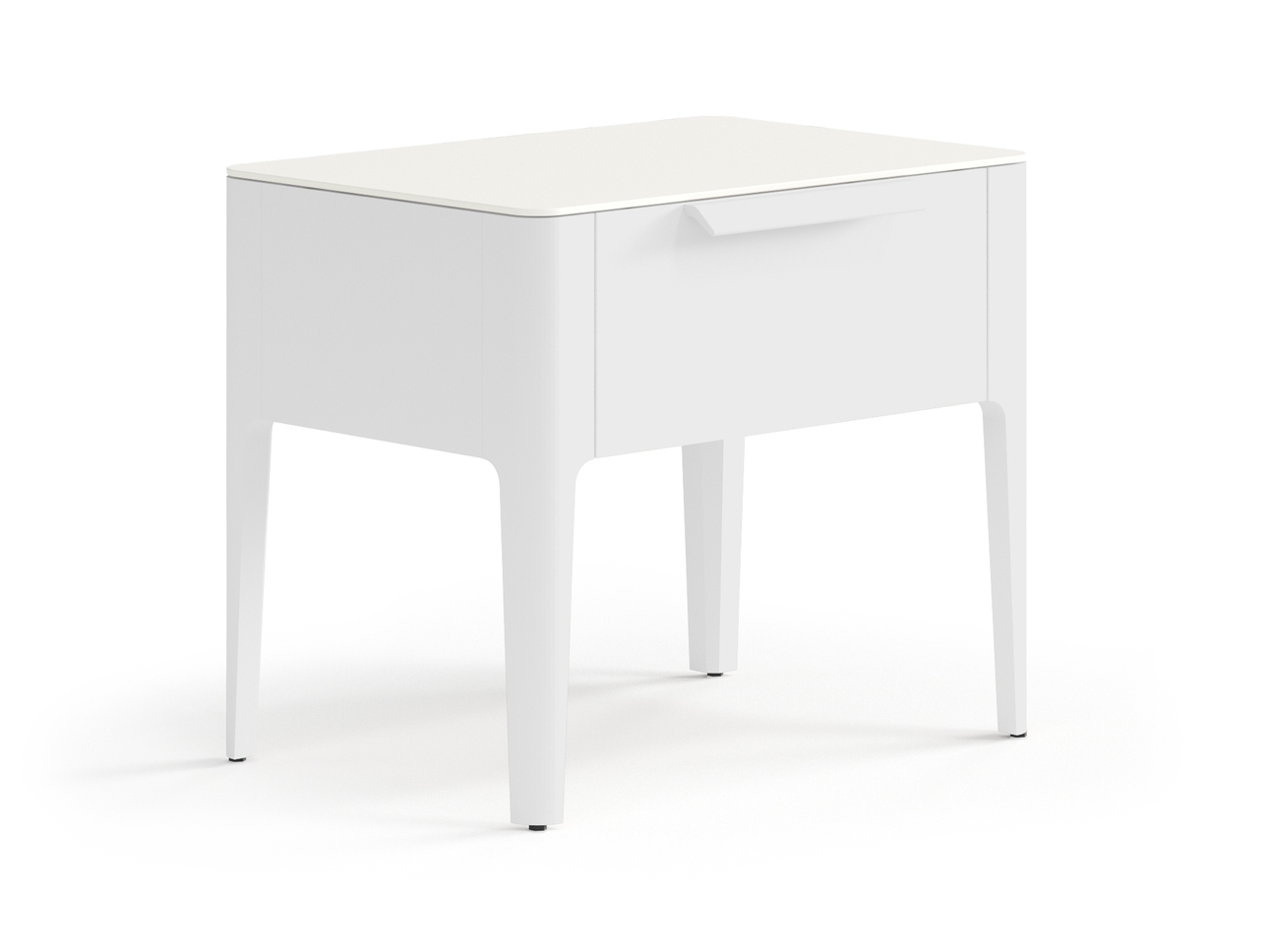 Тумба прикроватная Piega 1 ящик Матовый светло-серый