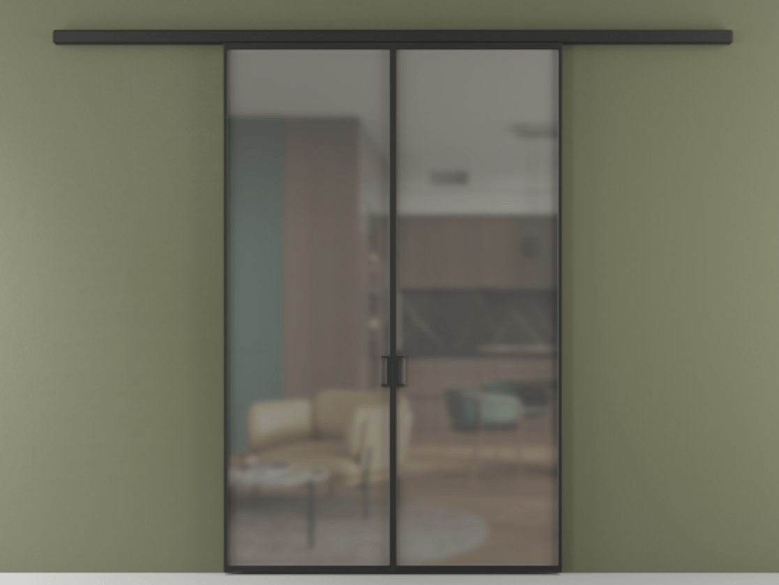 Перегородка Formato вдоль стены двустворчатая #VENDORCODE# #FURNISH# #GLASS# Цена #PRICE# #CURRENCY# | Volhovec