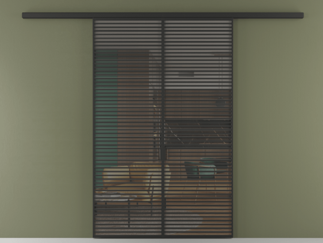 Перегородка Formato вдоль стены двустворчатая #VENDORCODE# #FURNISH# #GLASS# Цена #PRICE# #CURRENCY# | Volhovec
