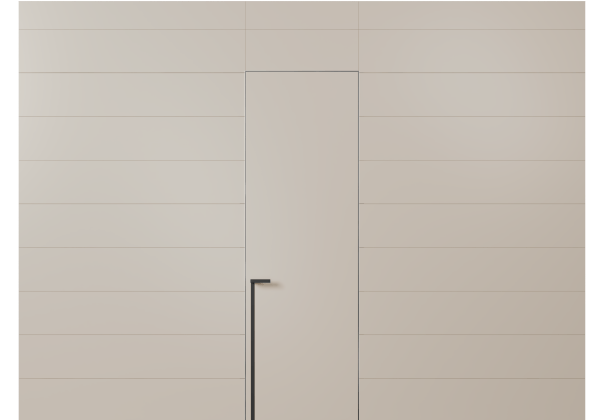 Панели для отделки стен Стеновая панель в эмали Матовый светло-бежевый. Цвет Матовый светло-бежевый. Материал Гладкая эмаль. Коллекция Эмаль. Картинка.