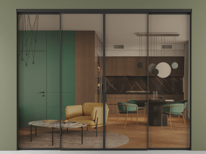 Алюминевая перегородка vn2+2_01 Бронза триплекс ЧЕР. Цвет Алюминий Черный. Материал Алюминий. Коллекция Перегородка Formato внутри проёма четырёхстворчатая. Фото. Алюминевая перегородка vn2+2_01 Бронза триплекс ЧЕР. Цвет Алюминий Черный. Материал Алюминий. Коллекция Перегородка Formato внутри проёма четырёхстворчатая. Картинка.