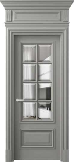 Дверь межкомнатная 7316 МНСР ПРОЗ Ф. Цвет Матовый нейтральный серый. Материал Гладкая эмаль. Коллекция Антик. Картинка.