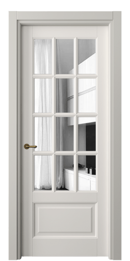 Межкомнатная дверь 6313 МПБЛ ЗЕР. Цвет Матовый пудровый белый. Материал Гладкая эмаль. Коллекция Тоскана Грильято. Фото. Дверь межкомнатная 6313 МПБЛ ЗЕР. Цвет Матовый пудровый белый. Материал Гладкая эмаль. Коллекция Тоскана Грильято. Картинка.