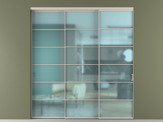 Алюминевая перегородка АЛПР 040.04_АСБЖ_САТ ГОЛ_new. Цвет Алюминий светло-бежевый. Материал Алюминий в эмали. Коллекция Перегородка Formato внутри проёма 3 створки с синхронным механизмом. Фото. Алюминевая перегородка АЛПР 040.04_АСБЖ_САТ ГОЛ_new. Цвет Алюминий светло-бежевый. Материал Алюминий в эмали. Коллекция Перегородка Formato внутри проёма 3 створки с синхронным механизмом. Картинка.