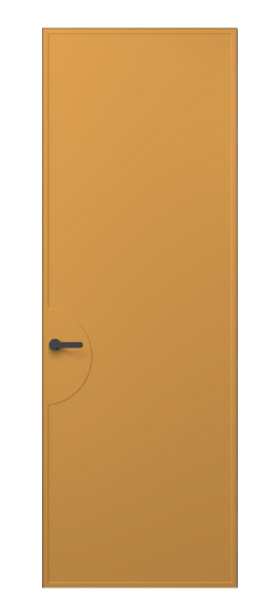 Дверь межкомнатная 8604 Пастельно-жёлтый RAL 1034. Цвет RAL Пастельно-жёлтый RAL 1034. Материал Гладкая эмаль. Коллекция Frame. Картинка.