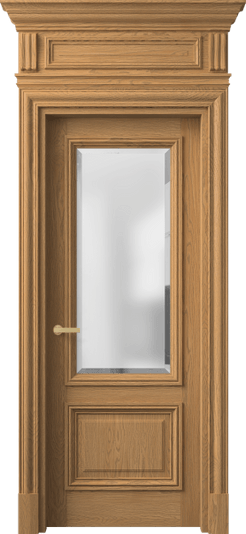 Дверь межкомнатная 7302 ДПШ.М САТ-Ф. Цвет Дуб пшеничный матовый. Материал Массив дуба матовый. Коллекция Антик. Картинка.