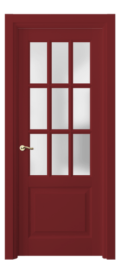 Дверь межкомнатная 0748 Коричнево-красный RAL 3011. Цвет RAL Коричнево-красный RAL 3011. Материал Массив бука эмаль. Коллекция Lignum. Картинка.