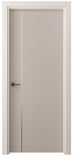Дверь межкомнатная 4201 ПЭСК. Цвет ПЭТ серо-коричневый . Материал ПЭТ. Коллекция Freedom. Картинка.