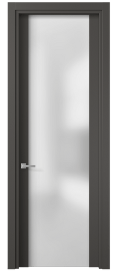Дверь межкомнатная 4114 ПЭГФ САТ. Цвет ПЭТ графитовый. Материал ПЭТ. Коллекция Planum. Картинка.