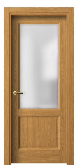 Дверь межкомнатная 1422 ВНД САТ. Цвет Ванильный дуб. Материал Ламинатин. Коллекция Galant. Картинка.