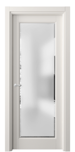 Дверь межкомнатная 6300 МПБЛ САТ-Ф. Цвет Матовый пудровый белый. Материал Гладкая эмаль. Коллекция Тоскана Элегантэ. Картинка.