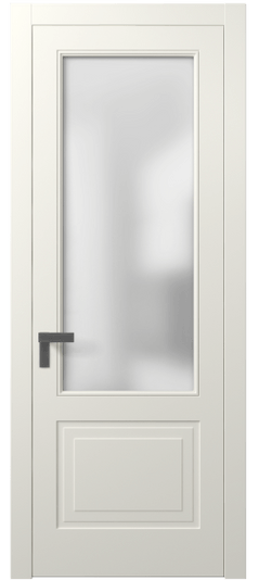 Дверь межкомнатная 8352 МЖМ Сатин. Цвет Матовый жемчужный. Материал Гладкая эмаль. Коллекция Рокка. Картинка.