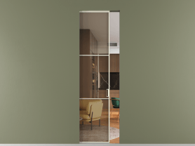 Алюминевая перегородка АЛПР 040.03 ММБ Бронза триплекс. Цвет Алюминий молочно-белый. Материал Алюминий в эмали. Коллекция Перегородка Formato скрытый пенал 1 створка. Фото. Алюминевая перегородка АЛПР 040.03 ММБ Бронза триплекс. Цвет Алюминий молочно-белый. Материал Алюминий в эмали. Коллекция Перегородка Formato скрытый пенал 1 створка. Картинка.