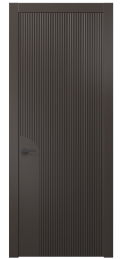 Дверь межкомнатная 8625 МАН . Цвет Матовый антрацит. Материал Гладкая эмаль. Коллекция Dune. Картинка.