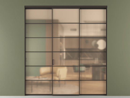 Алюминевая перегородка АЛПР 040.04_ААН_САТ ОРАНЖ_new. Цвет Алюминий антрацит. Материал Алюминий в эмали. Коллекция Перегородка Formato внутри проёма 3 створки. Фото. Алюминевая перегородка АЛПР 040.04_ААН_САТ ОРАНЖ_new. Цвет Алюминий антрацит. Материал Алюминий в эмали. Коллекция Перегородка Formato внутри проёма 3 створки. Картинка.